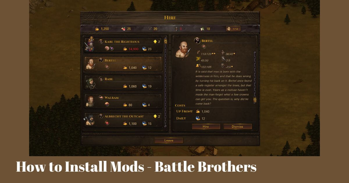 Battle Brothers - How To Install Mods : Green Dog Gaming